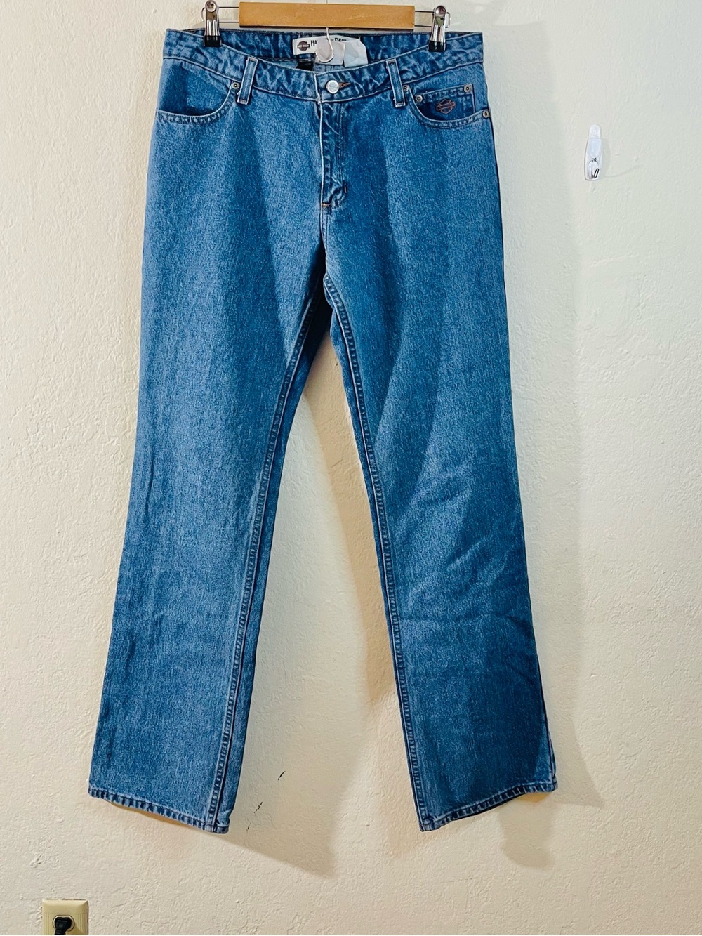 Harley-Davidson High Rise Jeans Women Size 8Tall Moto Biker Grunge Vintage
